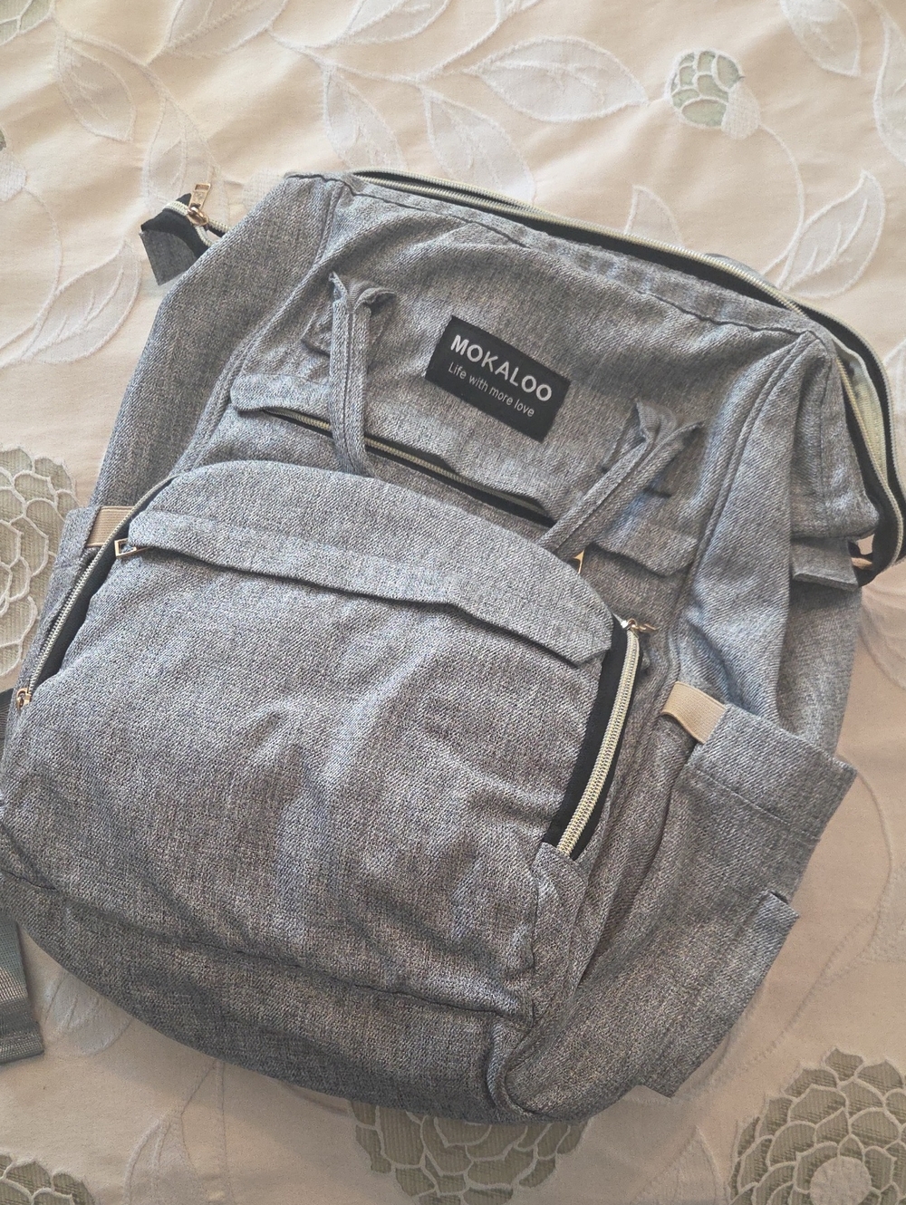 Gray Baby Backpack - Casual Travel & Everyday Bag